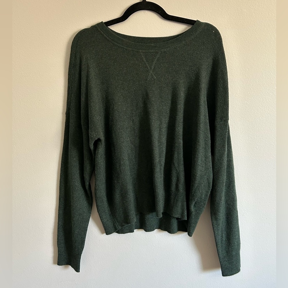 Waffle sweater